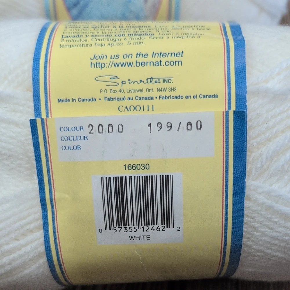 Bernat Softee Baby Yarn - White